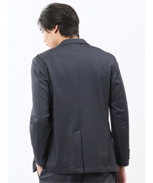 TAKA-Q（タカキュー）の「【ストレッチ 抗ピリング ウォッシャブル イージーケアア】タカキュー 2ボタンジャケット カルゼ紺(セットアップ可能)（スーツジャケット・メンズ・ネイビー・MEDIUM/X-LARGE/LARGE/S/3L）」の9枚目の写真