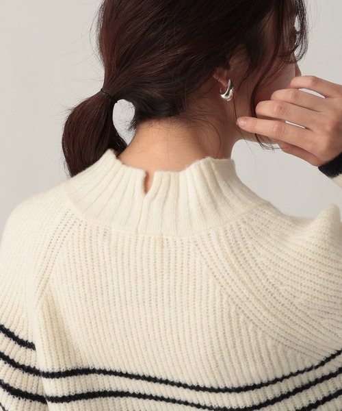 Elura(エルーラ)の「ハイネックアゼニット/621805(ニット/セーター・レディース・ホワイト系その他/ネイビー/ライトブルー/チャコールグレー・FREE)」の7枚目の写真