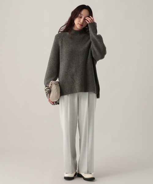 Elura(エルーラ)の「ハイネックアゼニット/621805(ニット/セーター・レディース・ホワイト系その他/ネイビー/ライトブルー/チャコールグレー・FREE)」の11枚目の写真