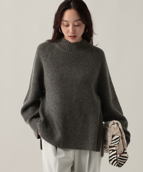 Elura(エルーラ)の「ハイネックアゼニット/621805(ニット/セーター・レディース・ホワイト系その他/ネイビー/ライトブルー/チャコールグレー・FREE)」の8枚目の写真