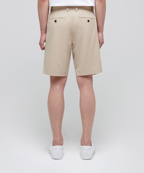 MUSINSA STANDARD（ムシンサスタンダード）の「軽量隠しバンディングハーフスラックス[ベージュ]（スラックス・メンズ・その他・40/38/42/36/34/32/30/31/33/26/27/28/29）」の2枚目の写真