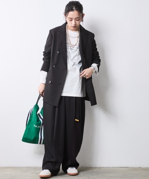 CHIC STYLE(シックスタイル)の「ロゴプリントTシャツ<大きいサイズ有>シックスタイル(Tシャツ/カットソー・レディース・ブラック/オフホワイト・5L/4L/3L/LL/L/M)」の11枚目の写真