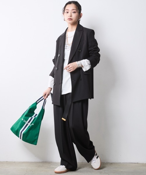CHIC STYLE(シックスタイル)の「ロゴプリントTシャツ<大きいサイズ有>シックスタイル(Tシャツ/カットソー・レディース・ブラック/オフホワイト・5L/4L/3L/LL/L/M)」の12枚目の写真