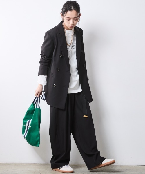 CHIC STYLE(シックスタイル)の「ロゴプリントTシャツ<大きいサイズ有>シックスタイル(Tシャツ/カットソー・レディース・ブラック/オフホワイト・5L/4L/3L/LL/L/M)」の14枚目の写真