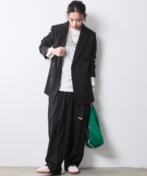 CHIC STYLE(シックスタイル)の「ロゴプリントTシャツ<大きいサイズ有>シックスタイル(Tシャツ/カットソー・レディース・ブラック/オフホワイト・5L/4L/3L/LL/L/M)」の16枚目の写真