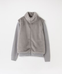 LOVELESS（ラブレス）の「ファーコンビドライバーズニット（ニット/セーター・メンズ）」