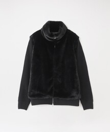 LOVELESS | 【UNISEX】ファーコンビドライバーズニット(ニット/セーター)