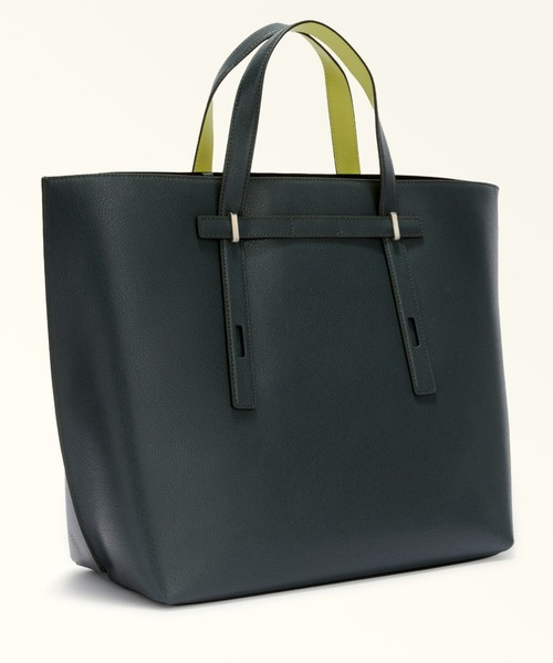 FURLA（フルラ）の「フルラ ジョべ トートバッグ XL（トートバッグ・メンズ・ブラック×グリーン・ONE SIZE）」の3枚目の写真