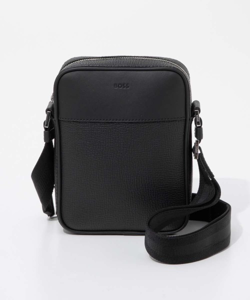 BOSS(ボス)の「BOSS New Crosstown WI_NS reporter bag ボス ニュー クロスタウン レポーターバッグ(ショルダーバッグ・メンズ・ブラック・FREE)」の1枚目の写真