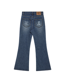 Rest&Recreation | WIDE FLARE JEANS - BLUE(デニムパンツ)