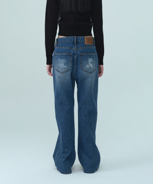 Rest&Recreation（レストアンドレクリエーション）の「WIDE FLARE JEANS - BLUE（デニムパンツ・レディース・その他・SMALL）」の5枚目の写真