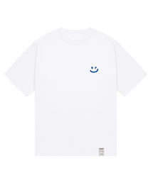 [ユニセックス]スモールドローイングスマイル半袖Tシャツ_3カラー