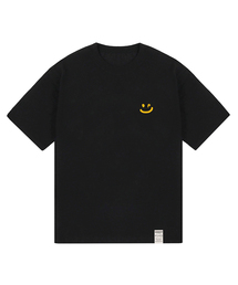 [ユニセックス]スモールドローイングスマイル半袖Tシャツ_3カラー