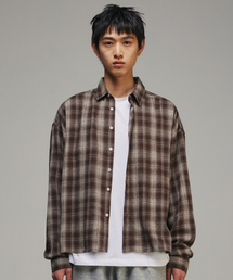 SIGNATURE（シグネチャ）の「クロップチェックシャツ[ブラウン]（シャツ/ブラウス）」