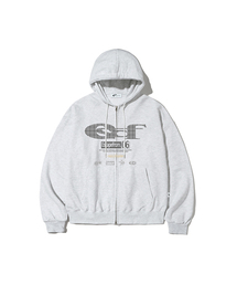 ESCAPEFROM（エスケープフロム）の「パターン ESCF ロゴ コラージュプリント 2WAY フードジップアップ [22color]（パーカー）」