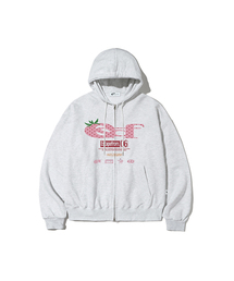 ESCAPEFROM（エスケープフロム）の「パターン ESCF ロゴ コラージュプリント 2WAY フードジップアップ [22color]（パーカー）」