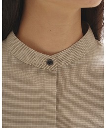 TODAYFUL（トゥデイフル）の「Puffshoulder Check Blouse（シャツ 