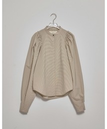 TODAYFUL（トゥデイフル）の「Puffshoulder Check Blouse（シャツ 