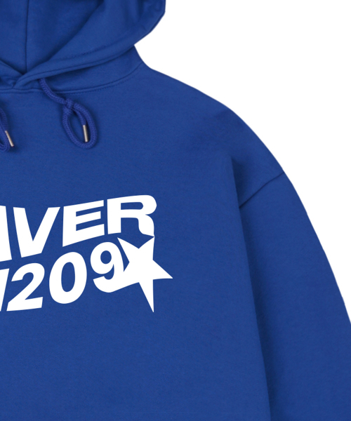 GRAVER（グレーバー）の「[ユニセックス]ウェーブスターロゴフードパーカー_コバルトブルー（パーカー・レディース・ブルー・SMALL/MEDIUM/LARGE/X-LARGE）」の2枚目の写真