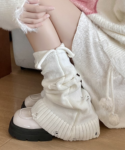 セール】blackdia ocean ルーズ レッグウォーマー Y2K ダメージ