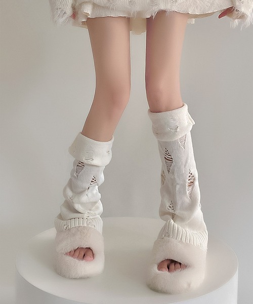 セール】blackdia ocean ルーズ レッグウォーマー Y2K ダメージ