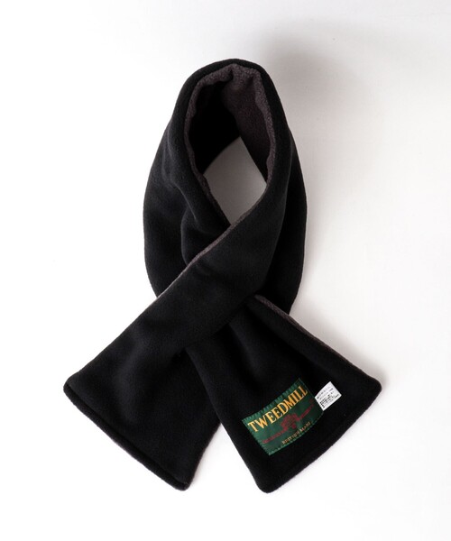 TWEED MILL（ツイードミル）の「【TWEEDMILL/ツイードミル】別注R/Sフリースクロスマフラー17（マフラー・メンズ・ライトブルー/ブラック/チャコールグレー/ネイビー・FREE）」の2枚目の写真