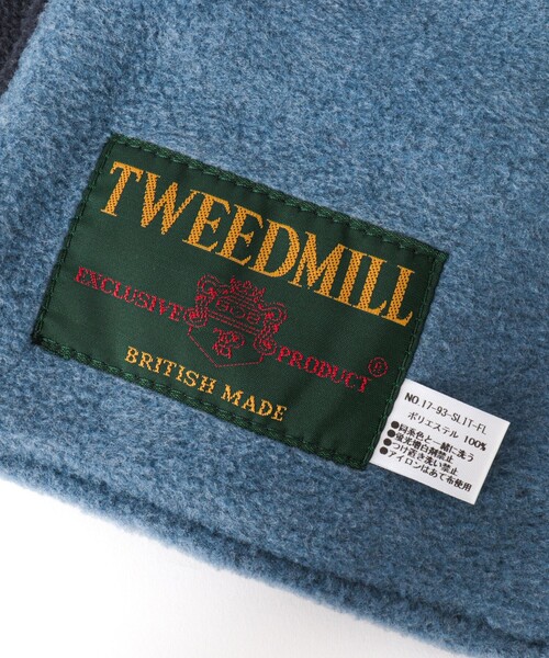 TWEED MILL（ツイードミル）の「【TWEEDMILL/ツイードミル】別注R/Sフリースクロスマフラー17（マフラー・メンズ・ライトブルー/ブラック/チャコールグレー/ネイビー・FREE）」の7枚目の写真