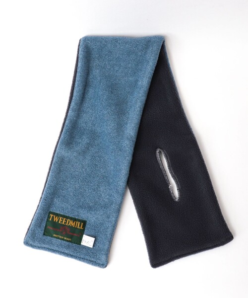 TWEED MILL（ツイードミル）の「【TWEEDMILL/ツイードミル】別注R/Sフリースクロスマフラー17（マフラー・メンズ・ライトブルー/ブラック/チャコールグレー/ネイビー・FREE）」の11枚目の写真