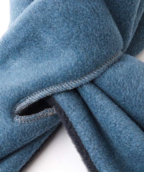 TWEED MILL（ツイードミル）の「【TWEEDMILL/ツイードミル】別注R/Sフリースクロスマフラー17（マフラー・メンズ・ライトブルー/ブラック/チャコールグレー/ネイビー・FREE）」の13枚目の写真