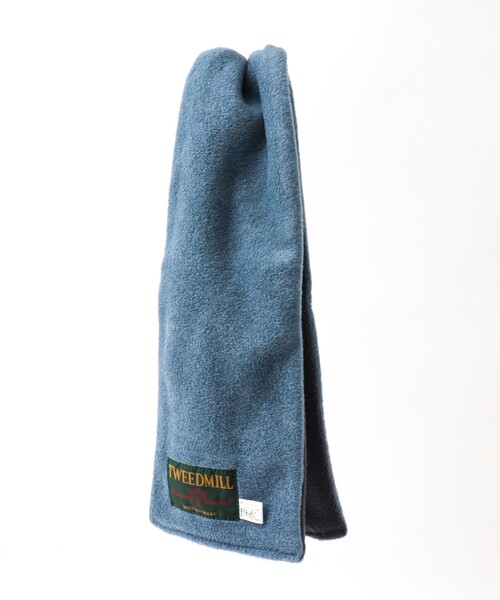 TWEED MILL（ツイードミル）の「【TWEEDMILL/ツイードミル】別注R/Sフリースクロスマフラー17（マフラー・メンズ・ライトブルー/ブラック/チャコールグレー/ネイビー・FREE）」の17枚目の写真