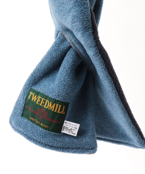 TWEED MILL（ツイードミル）の「【TWEEDMILL/ツイードミル】別注R/Sフリースクロスマフラー17（マフラー・メンズ・ライトブルー/ブラック/チャコールグレー/ネイビー・FREE）」の20枚目の写真