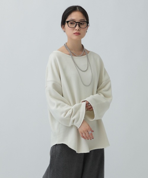 LEPSIM（レプシィム）の「裾ラウンド抜け感プルオーバー　134461（その他トップス・レディース・ブラック/オフホワイト/ライトグレー・FREE）」の4枚目の写真