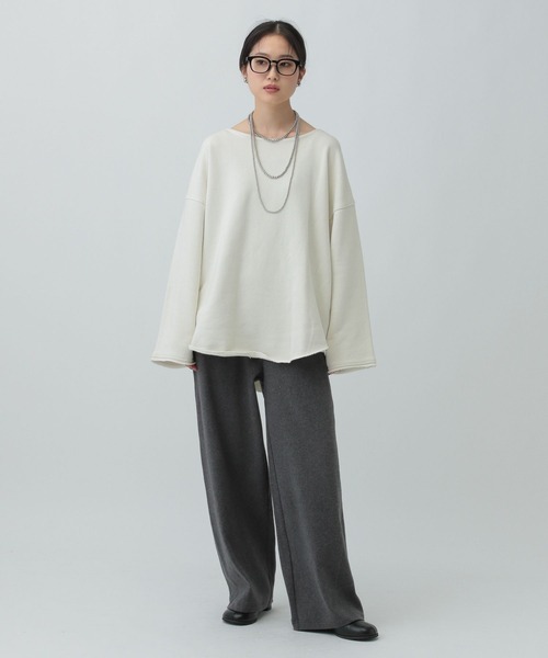 LEPSIM（レプシィム）の「裾ラウンド抜け感プルオーバー　134461（その他トップス・レディース・ブラック/オフホワイト/ライトグレー・FREE）」の7枚目の写真