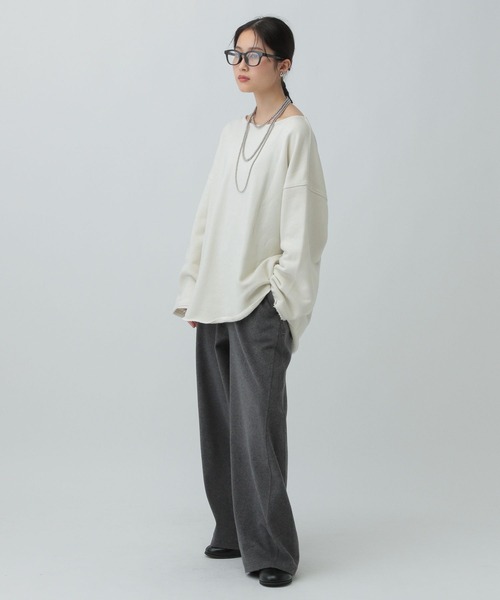 LEPSIM（レプシィム）の「裾ラウンド抜け感プルオーバー　134461（その他トップス・レディース・ブラック/オフホワイト/ライトグレー・FREE）」の8枚目の写真