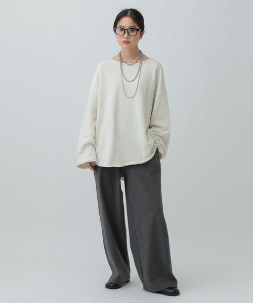 LEPSIM（レプシィム）の「裾ラウンド抜け感プルオーバー　134461（その他トップス・レディース・ブラック/オフホワイト/ライトグレー・FREE）」の9枚目の写真