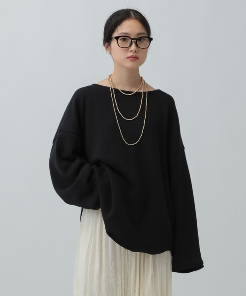 LEPSIM（レプシィム）の「裾ラウンド抜け感プルオーバー　134461（その他トップス・レディース・ブラック/オフホワイト/ライトグレー・FREE）」の11枚目の写真