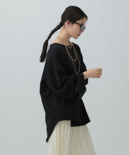 LEPSIM（レプシィム）の「裾ラウンド抜け感プルオーバー　134461（その他トップス・レディース・ブラック/オフホワイト/ライトグレー・FREE）」の12枚目の写真