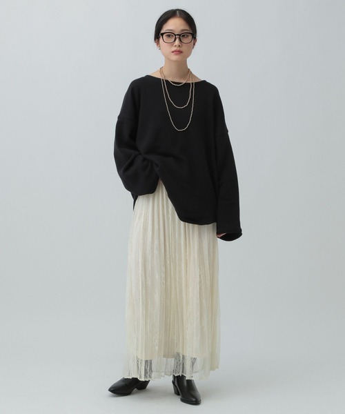 LEPSIM（レプシィム）の「裾ラウンド抜け感プルオーバー　134461（その他トップス・レディース・ブラック/オフホワイト/ライトグレー・FREE）」の14枚目の写真