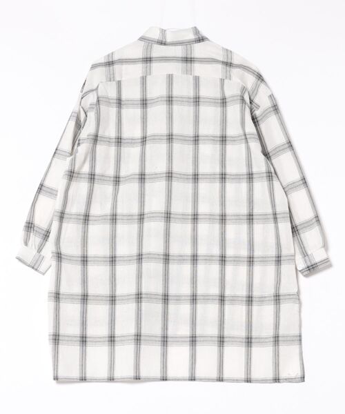 i-dare(アイディア)の「【i-dare】チェック柄 オーバーサイズ シャツ(シャツ/ブラウス・レディース・ブラック/ホワイト・X-LARGE/LARGE/MEDIUM/SMALL)」の3枚目の写真