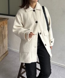 Thevon | ステンカラーシャギーミドルコート(その他アウター)