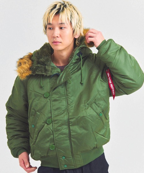 Alpha Industries(アルファインダストリーズ)の「ALPHA-N-2B SHORT WAIST PARKA(その他アウター・メンズ・ブラック/オリーブ・M/L)」の21枚目の写真
