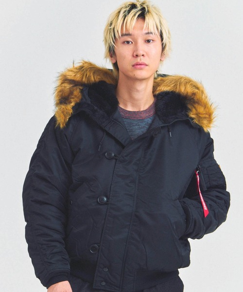 Alpha Industries(アルファインダストリーズ)の「ALPHA-N-2B SHORT WAIST PARKA(その他アウター・メンズ・ブラック/オリーブ・M/L)」の3枚目の写真