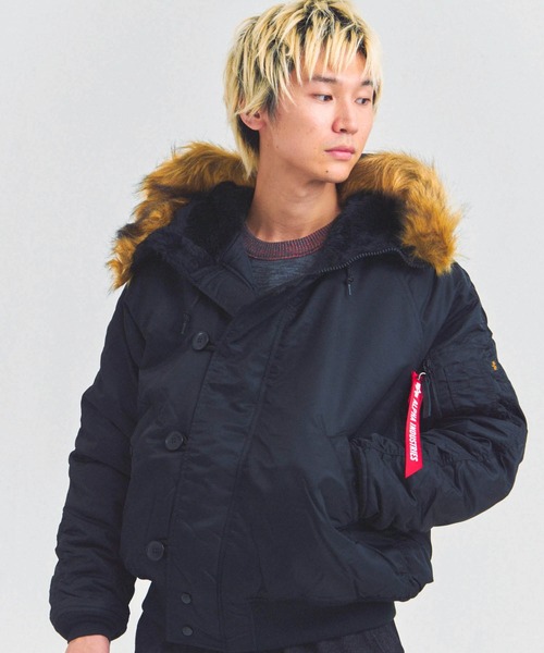 Alpha Industries(アルファインダストリーズ)の「ALPHA-N-2B SHORT WAIST PARKA(その他アウター・メンズ・ブラック/オリーブ・M/L)」の4枚目の写真