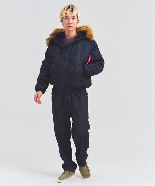 Alpha Industries(アルファインダストリーズ)の「ALPHA-N-2B SHORT WAIST PARKA(その他アウター・メンズ・ブラック/オリーブ・M/L)」の13枚目の写真