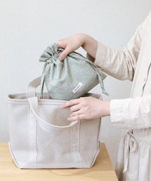 Leaflets（リーフレッツ）の「【 Leaflets / リーフレッツ 】 LINDEN 保冷巾着袋  LNC-1401_1403  ECI（お弁当箱）」