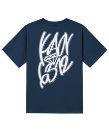 KTN0088 グラフィティ半袖Tシャツ - ネイビー