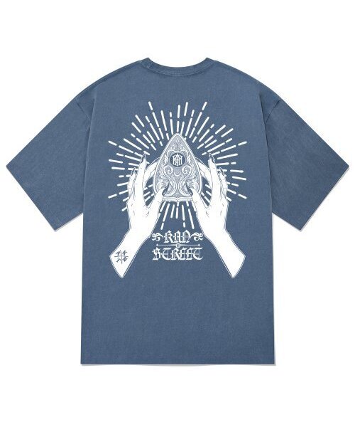 KAN6312(カン6312)の「KTPN0137 デジャボード ピグメント 半袖Tシャツ - ブルー(Tシャツ/カットソー・メンズ・その他・MEDIUM/LARGE/X-LARGE)」の1枚目の写真