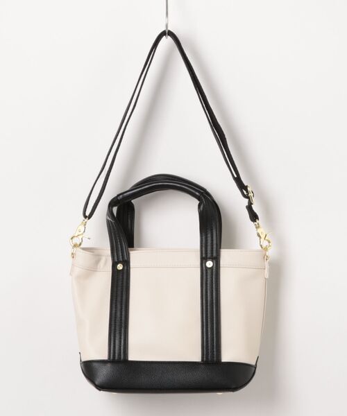 BEVERLY HILLS POLO CLUB(ビバリーヒルズポロクラブ)の「【BEVERLY HILLS POLO CLUB/ビバリーヒルズポロクラブ】【雨・汚れを弾く高級PUレザー】PUレザー ミニトートバッグ ビッグロゴ 2WAYショルダー(トートバッグ・レディース・グレー/シルバー/ホワイト/ブラウン/ブラック/ピンク/サックスブルー・FREE)」の20枚目の写真