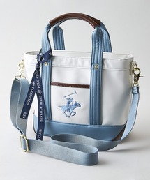 JEANS MATE（ジーンズメイト）の「【BEVERLY HILLS POLO CLUB/ビバリーヒルズポロクラブ】【雨・汚れを弾く高級PUレザー】PUレザー ミニトートバッグ ビッグロゴ 2WAYショルダー（トートバッグ）」