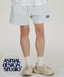アストラルデザインスタジオ コンフォータブルワッフル裏毛ショートパンツ_ホワイトメランジ